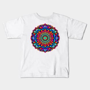 [AI-Art] Gorgeous, Colourful Zen Mandala Kids T-Shirt